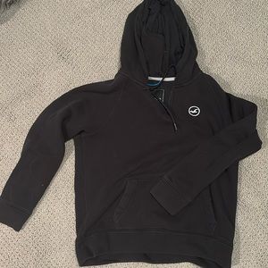 hollister, black hoodie with zipper